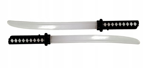 2 MIECZE MIECZ ŚWIETLNY ŚWIECĄCY WOJOWNIK ZŁOTY SREBRNY 115 cm