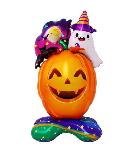 Balon foliowy stojący dynia duch nietoperz na halloween 115 x 58 cm