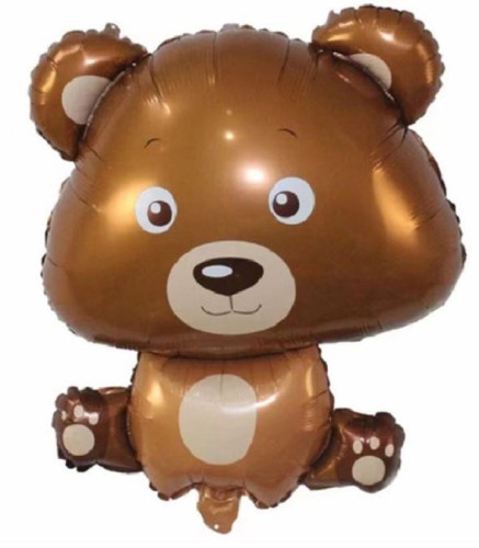 BALON foliowy misio zwierzęta urodziny 81cm roczek