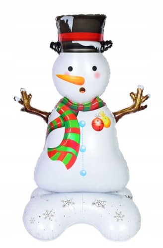 Balon Bałwan bałwanek stojący świąteczny 120 cm