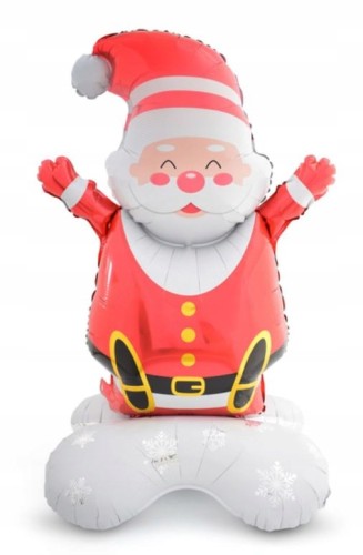 Balon Święty Mikołaj stojący dekoracja święta 58"