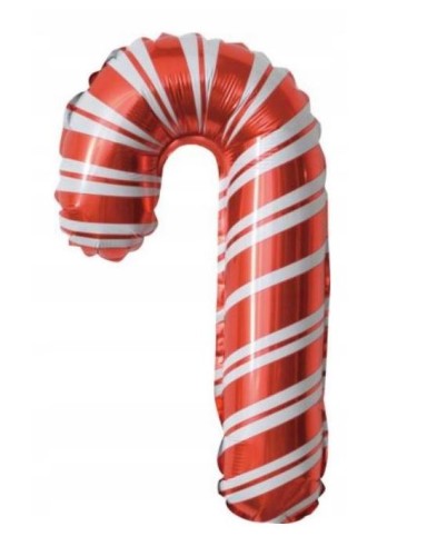 BALON foliowy laska cukrowa święta świąteczna 85cm