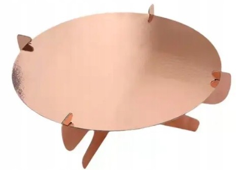 Patera na ciasto mufinki tort desery stojak dekoracja 30 cm rose gold