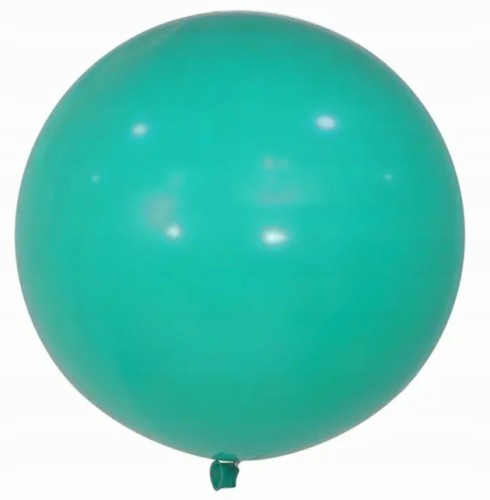 Mega duży wielki balon 100 cm urodzinowy zielony morski na urodziny