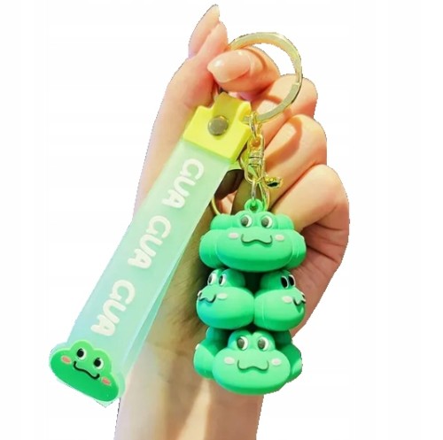 Brelok wisiorek do kluczy plecaka figurka zabawka żabki żabka żaby żaba