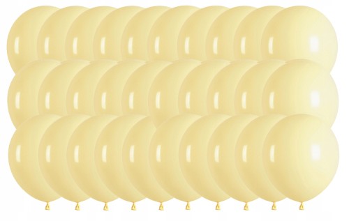 Balony lateksowe pastelowe żółte balon żółty 12 cali 30 cm zestaw 30 szt.