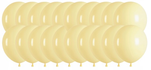 Balony lateksowe pastelowe żółte balon żółty 12 cali 30 cm zestaw 20 szt.