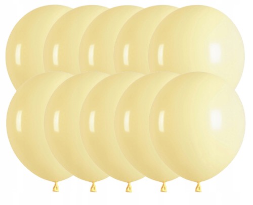 Balony lateksowe pastelowe żółte balon żółty 12 cali 30 cm zestaw 10 szt.