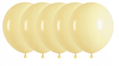Balony lateksowe pastelowe żółte balon żółty 12 cali 30 cm zestaw 5 szt.