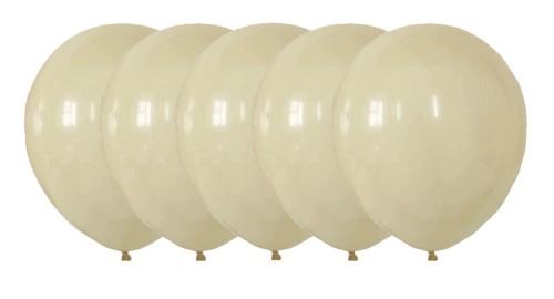 Balony pastelowe beżowy beżowe kremowe ecru 12 cali 30 cm zestaw 5 szt.