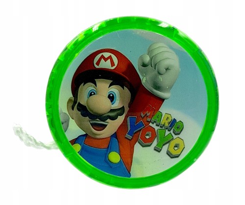 Zabawka jojo Super Mario yoyo świecąca LED na prezent kolory mix 5,5 cm