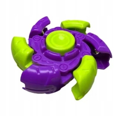 Fidget spinner obrotowy antystresowy kolorowy fioletowy zielony