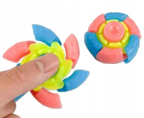 Fidget spinner antystresowy kolorowy świecącyy w ciemności różowo niebieski