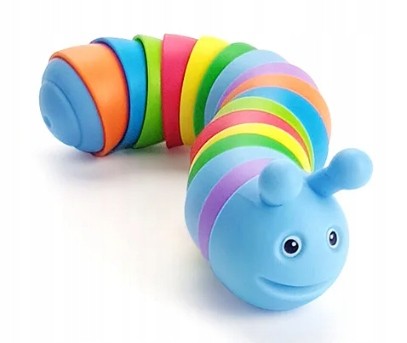GĄSIENICA sensoryczna ślimak antystresowy robak zabawka na prezent 17 cm