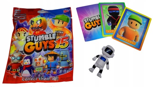 STUMBLE GUYS SASZETKA niespodzianka FIGURKA 3 KARTY z Figurką booster