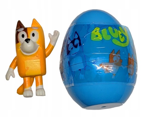 BLUEY i BINGO jajko NIESPODZIANKA FIGURKA z Figurką Bandit Chilli rodzinka