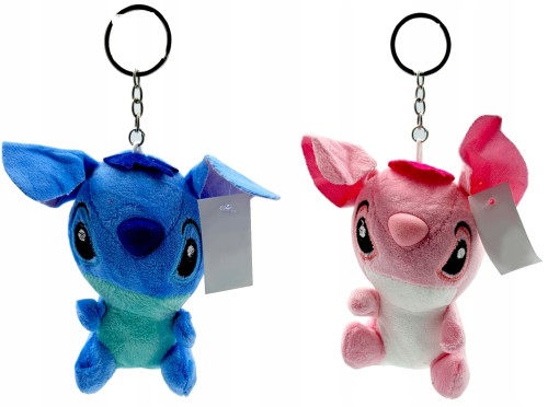 Pluszowy brelok do kluczy plecaka STITCH breloczek wisiorek zestaw 2 szt