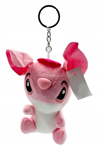 Pluszowy brelok do kluczy plecaka STITCH breloczek wisiorek różowy 17 cm