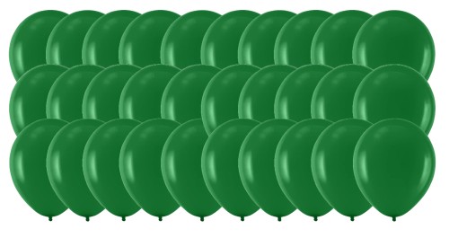 Balony lateksowe zielone ciemna butelkowa zieleń 30 szt 5 cali 12 cm