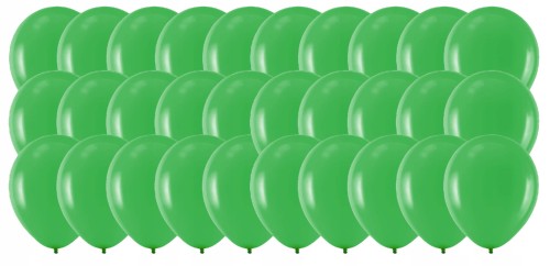 Balony lateksowe zielone ciemna zieleń 30 szt 5 cali 12 cm urodziny roczek