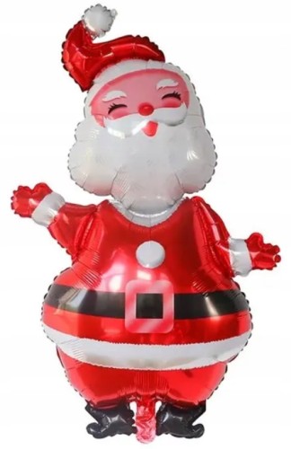 Balon foliowy Święty Mikołaj dekoracja Bożonarodzeniowa święta 118 x 70 cm