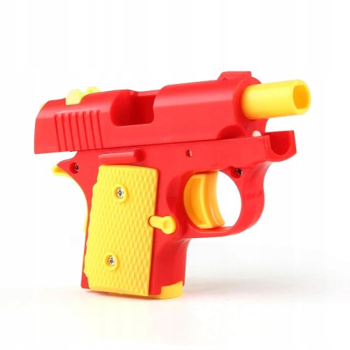 Mini pistolet zabawkowy strzelanie zabawka dla dzieci na prezent 8 x 12 cm
