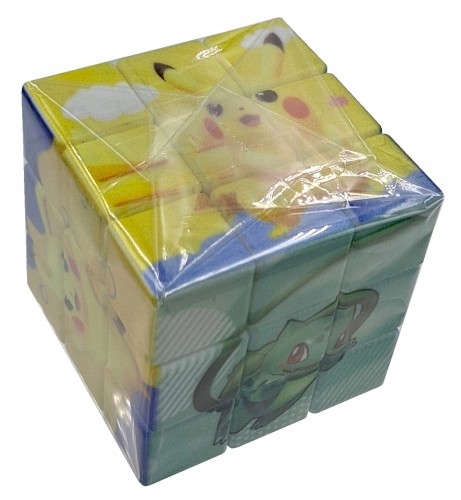 KOSTKA logiczna Pokemon Pikachu 3 x 3 5,5cm pokemony zręcznościowa prezent