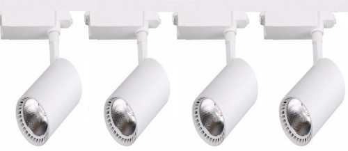 7 ECO ZESTAW 4 reflektory LED 30W SKLEPOWE szyna 4