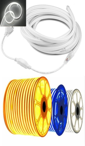 wąż świetlny TAŚMA LED NEON FLEX 230V ZIMNY 1mb