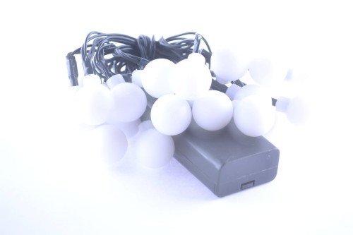 lampki CHOINKOWE LED 20 KULKI 1,5 biały zimny