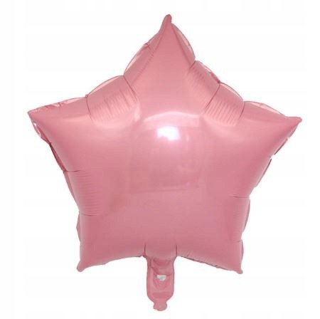 BALON foliowy różowy gwiazda gwiazdka 45cm