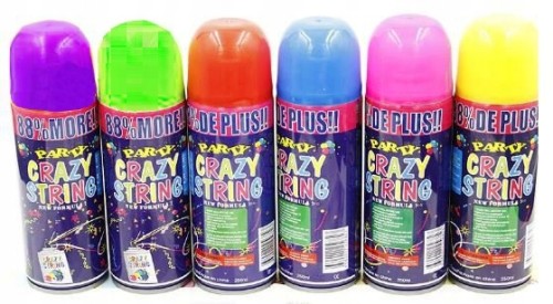 SERPENTYNA W SPRAYU 250ml DUŻY ZESTAW 6 KOLORÓW