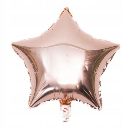 BALON foliowy ROSE GOLD gwiazda gwiazdka 45cm