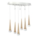 ŻYRANDOL LED PLAFON 39W ZWIS LAMPA stożki 2