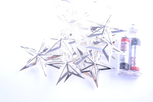 lampki CHOINKOWE 8 LED  BATERIE gwiazdki dekoracja