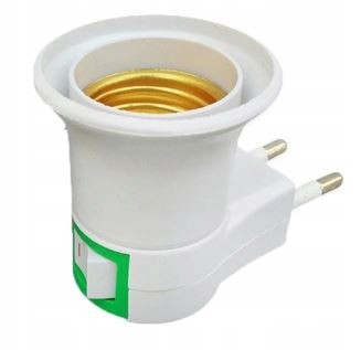 Adapter Przejściówka Redukcja żarówki e27 na 230V