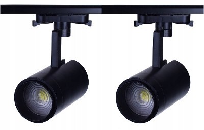 zestaw 2xNAŚWIETLACZA LED COB 30 6500 szyna 1m