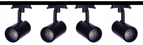 zestaw 4xNAŚWIETLACZA LED COB 30 6500 szyna 3m