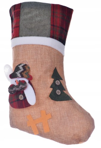 skarpeta mikołaja bałwan prezent święta 29 cm duża