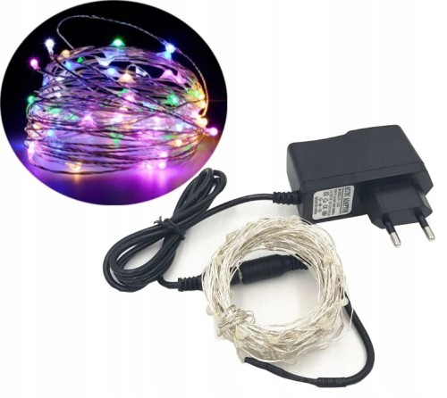 lampki drucik MINI MICRO LED 200 zasilacz prąd 230