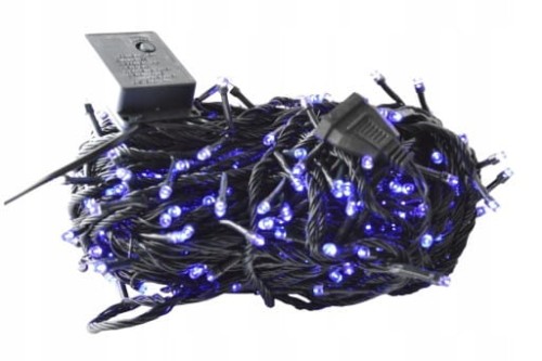 lampki CHOINKOWE LED 300 NIEBIESKI 8 funkcji 21m