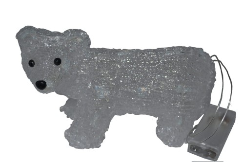 OZDOBA 20 LED BATERIE MIŚ 3D DEKORACJA